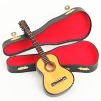Free Shipping Wooden Mini Instrument Guitar Decoration Woode...