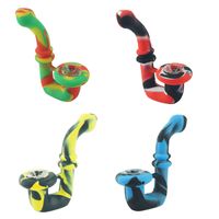 Sample Smoking Bubblers Silicone U- Shaped Glass Cap Portable...