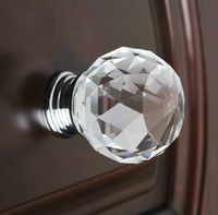 10шт Современная мода Кристалл K9 стекла Алмазный Мебель Ручки Оборудование Выдвижные Шкаф Кухонные шкафы Тумба двери Прицепные регуляторам Оптовая