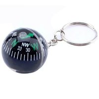 Оптом-Фуланг хрустальный мяч компас компас брелок 28 мм заполненный жидкостью наполненный компас для пешеходных походов туристическое путешествие GPS на открытом воздухе FZ88