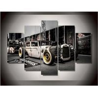 2 photos wholesale free car posters canvas printings back oldschool eos car retro painting wall art home