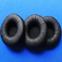 100 paquete de almohadillas de reemplazo almohadillas almohadilla de 55 mm de cuero artificial oído auricular earbud duarable cubierta esponja 5.5cm