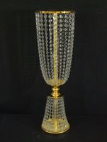 Best- selling gold iron Wedding flower stand Centerpiece Vase