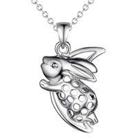925 ciondolo coniglio in argento collana di gioielli di moda zodiaco carino regalo di compleanno di alta qualità di trasporto libero caldo