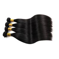 Brasilianska Virgin Hair Straight 3 4 5pcs / Lot Indian Remy Hair Weave Extension 8-30Inch Factory Partihandel Obehandlat 8a kinesiskt mänskligt hår