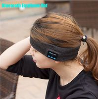 headcloth mode trådlös bluetooth hatt hörlur headset hörlurar Bluetooth högtalare utomhus sport yoga svett halsduk mp3 spelare handsfree