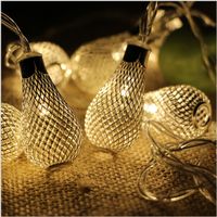 LED Hollow Bulb Fairy Light Christmas Garland String Light 20led Battery Operated Garland Xmas Wedding Birthday Home Decor