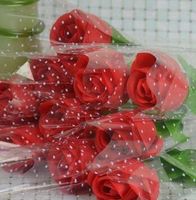 الهدايا الترويجية الزهور الاصطناعية الزهور الاصطناعية الورود واحد ردة الحب الورود الخوخ