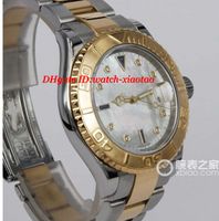 Relógios de luxo em Aço Inoxidável Pulseira de Ouro 18kt SS Mãe De Pérola Safira de Diamante 16623 40 MM Relógio Mecânico Automático RELÓGIO de homem