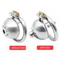 304 stainless steel Male Chastity Device Super Small Short C...
