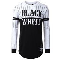 도매 가을 2016 새로운 도착 Jamickiki 브랜드 캐주얼 스트라이프 남성 후드 지퍼 편지 블랙 백인 남자 78 긴 소매 스웨터