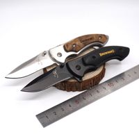 Brwoning 337 Holzgriff Schnellöffnende Taschen-faltendes Messer Taktisches Überlebens-Kampf-Messer Außen EDC Werkzeug-Messer-Geschenk-kleine Größe