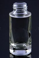 Płaskie ramię Clear 30 ml Vape E Szkło szklane butelki szklane Cylindryczne ze srebrnym złotym aluminiowym czubkiem dla dzieci do olejku eterycznego