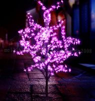 2017 جديد اليدوية الاصطناعي led زهر الكرز شجرة ليلة الخفيفة السنة الجديدة عيد الميلاد الزفاف الديكور أضواء 120 سنتيمتر 240LED شجرة ضوء MYY