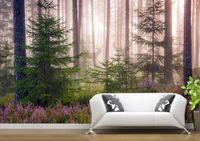 photo personnalisée luxe 3d papier peint forêt parc vue salon 3d peintures murales de papier peint
