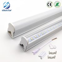 2ft 3ft T5 LED-Röhre Beleuchtung 4FT 22W LED-Röhrchen SMD 2835 LED-Leuchtstoff-Lichtröhren warm / natral / cool weiß AC85-265V