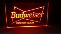 Budweiser King of Beer Bar Pub Club 3D Signs LED Neon Light Sign Home Decor Crafts