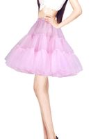 6 HOOP White Petticoat Wedding Gown Crinoline Petticoat Skirt Slip Q