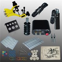 Complete Tattoo Kits Tattoo Guns Machine Power Supply Disposable Needle Free Shipping