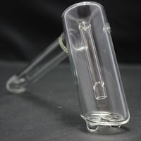 Marteau de base de style marteau sur tuyau en verre clair Tube de main tuyau en verre Mini bongs en verre lisse