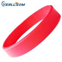 100 PCS / Lot Types de haute qualité de bracelets en silicone solide pour les événements Y061604