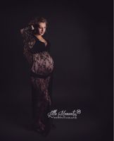 2017 Nueva Maternidad Accesorios de Fotografía Vestido de Maternidad Vestido de Maternidad de Encaje Disfraces de Lujo Foto Vestido de Verano Embarazada