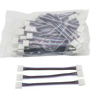 LED Strip 5 Pin Connector Soldadura libre RGBW Cable 5P Cable 5 colores para 12V Running strip RGBW Extension