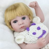 11 '' Silicone Nyfödda Baby Girl Doll Mode Förtjusande Ny Born Doll Toy LifeLike Babies Fake Doll Vattentät Reborn Dolls