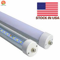 USA Stock 45W 8ft led tube light warm white color 3000K T8 AC100-305V clear frosted cover FA8 single pin LED Fluorescent Tube Lamps