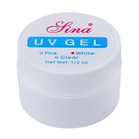 Venta al por mayor-Freeshipping Pink blanco claro transparente 3 opciones de color Professional UV Gel Build Nail Art Tips Gel Nail Manicure Extension