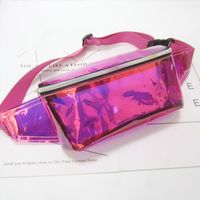 50pcs TALIST BAG Women Pvc Jelly Kolor Clear Fanny Chest Pack Sparkle Festival Hologram Bag Torba Rozmiar 10 cali