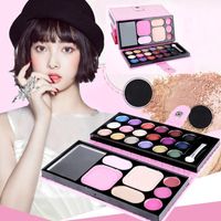 Hurtownie- 25Colors Paleta Makeup Kosmetyki Eyeshadow Blush Lip Glosa Proszek Kosmetyczny zestaw Makijażu Jan16