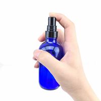 120ml Empty Refillable Misters 4 Oz Cobalt Blue Glass Spray Bottle w/ fine mist sprayer pump for essential oils aromatherapy perfume bottles