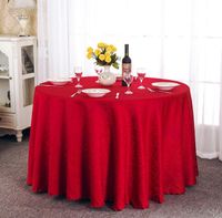 Nappe Table ronde pour couverture Banquet Tables de soirée de mariage Décoration satin Tissu de table Vêtements de mariage Accueil Textile WT021 Nappe