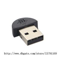 Mini USB 2.0 Mikrofon MIC Audio Adapter Driver för MSN PC Notebook Laptop Desktop Röstigenkänningsprogram