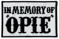 Wholesale IN MEMORY OF OPIE Embroidered Iron Patch Motorcycl...