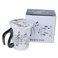 Musical Note Ceramic Coffee Mugs Tea Cups Travel Mug With Li...