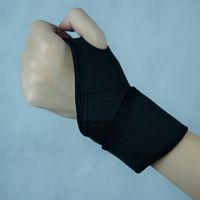 Livre ePacket envio Elastic Furar Suporte Palma de pulso, Universal Sports Wrist Thumb Mão Enrole Luva de pulso Suporte Brace Protector Gym