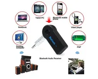 Kit Bluetooth para automóvil AUX 3.5 MM Receptor de audio y música Kit para automóvil MP3 Bluetooth MIC Adaptador Dongle 3.0 A2DP Manos libres al por menor Caja POST