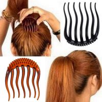 Useful Ponytail Inserts Hair Clip Bun Maker Bouffant Volume Wedding Hair Comb Women Fluffy Pony Tail Styling Tools