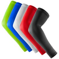 Nouvelle marque Une paire de manchons de bras de basket-ball de sport tampons coudière de protection de couleur unie Soutien de bras de veau Manchons de bras de compression Sport Protector R10