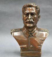 La statuetta Chinois d'epoca, statuto di Staline, En Bronze