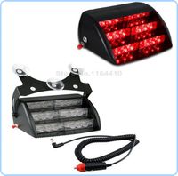 3led x6 18 LED Auto Notfall Fahrzeug Flashing Strobe Warnlicht Lampe 18LED 3 Modi für Windschutzscheiben Dashboard Red Free Mail
