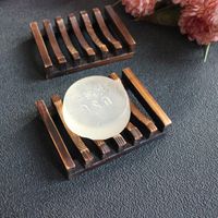 10pcs Vintage Wooden Soap Dish Plate Tray Holder Wood Soap D...