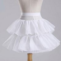 Latest Petticoats Wedding Bride Accessories 2 hoops 2 Layers Little Girls Bridemaids Crinoline White Flower Girl Formal Dress Underskirt