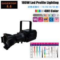 TIPTOP 180W RGBW 4IN1 DMX LED-Profil Spot-Licht-COB-Quelle 9 DMX-Kanäle kommerzielle Anwendungs-Theater Television Video-Treffen TP-011