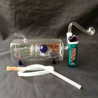 Il nuovo tubo orizzontale drago drago bottiglia d'acqua Bong all'ingrosso di vetro Bruciatore a olio Tubi di vetro Tubi di acqua Rigs olio Fumo spedizione gratuita