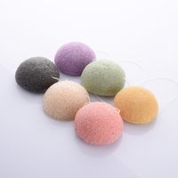 Wholesale 100% Konjac sponge for facial cleaning sponge/whitten bubble sponge/washing cleansing sponge puff for female