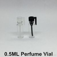 0.5 мл пустые стеклянные флаконы для духов/одеколона с капельницами образцы прозрачная бутылка для ароматерапии эфирными маслами