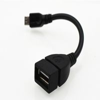Yeni Mikro USB B Erkek USB 2.0 A Dişi OTG Veri Konak Kablosu-Siyah OTG Kablosu